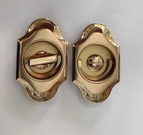 KIT MANIGLIA INCASSO PER PORTA SCORREVOLE A LIBRO MANDELLI 1018 TLN CON NOTTOLINO E ANELLO