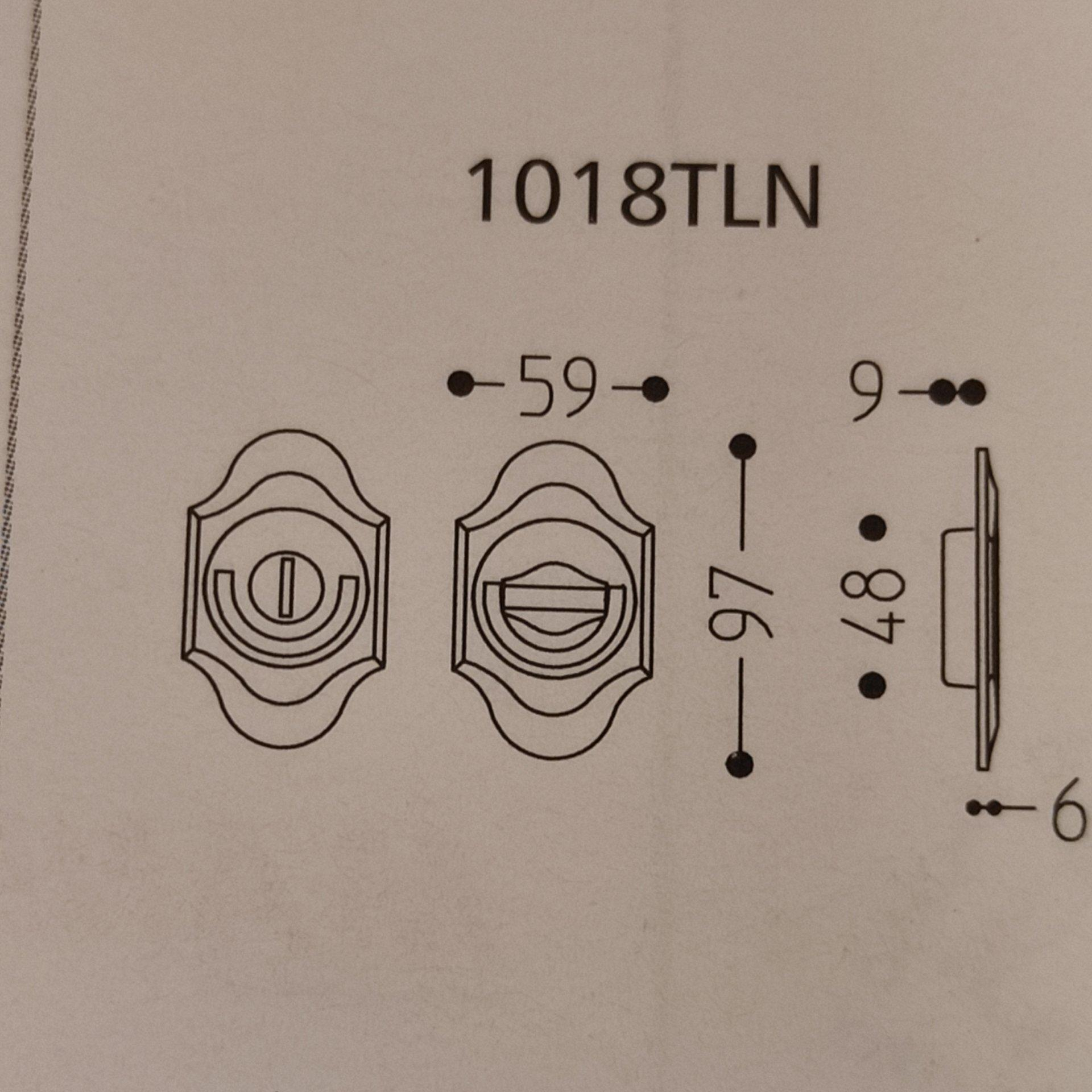 KIT MANIGLIA INCASSO PER PORTA SCORREVOLE A LIBRO MANDELLI 1018 TLN CON NOTTOLINO E ANELLO