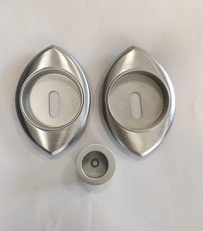 KIT MANIGLIA INCASSO PER PORTA SCORREVOLE MANDELLI CLIP 368 TC CON FORO CHIAVE