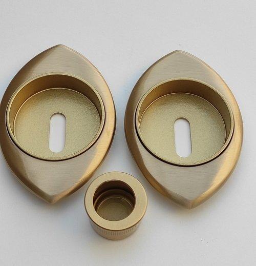 KIT MANIGLIA INCASSO PER PORTA SCORREVOLE MANDELLI CLIP 368 TC CON FORO CHIAVE