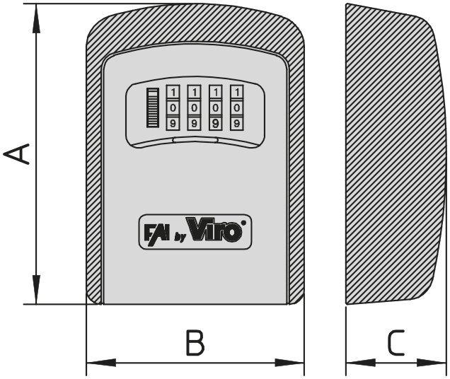 Cassettina portachiavi Fai by Viro - A combinazione variabile