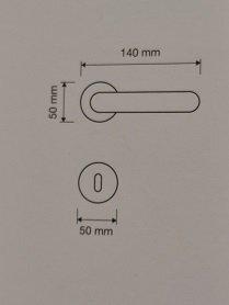 MANIGLIA PER PORTA LINEA CALI' DALIA ORO LUCIDO/PORCELLANA