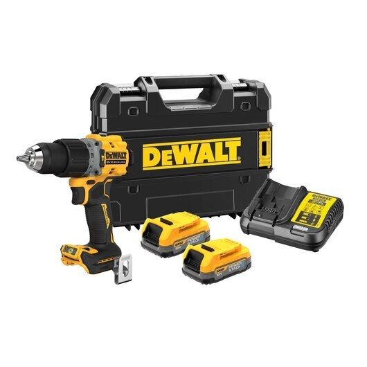 Trapano DeWalt a percussione 2 velocità brushless 18V XR - 2 x POWERSTACK Compact DCD805E2T-QW