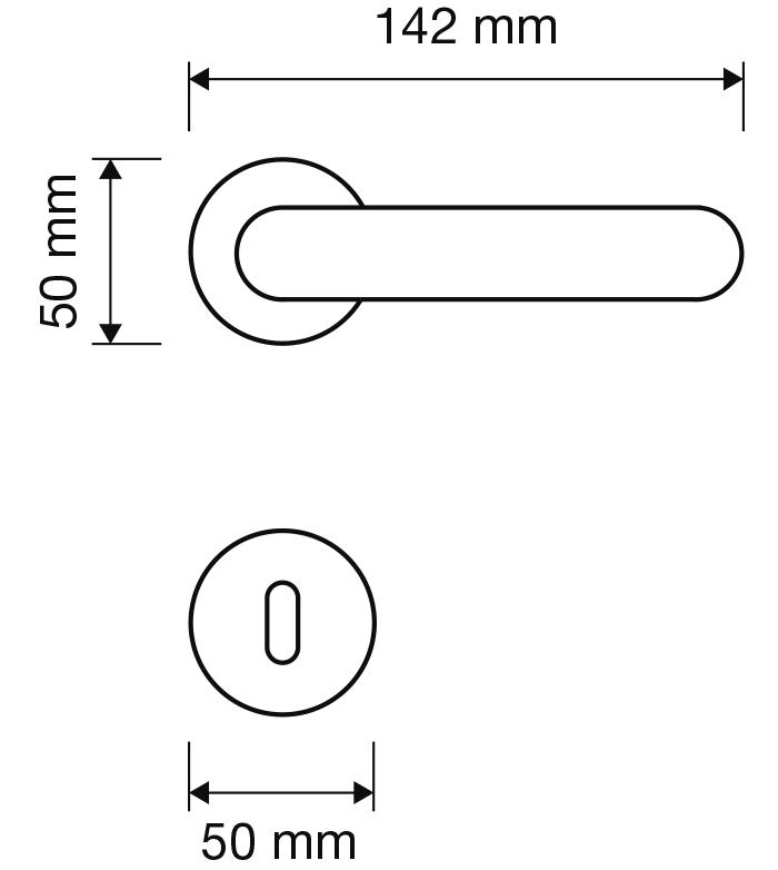 MANIGLIA PER PORTE INTERNE LINEA CALI' SERIE TARGET