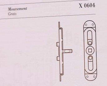 Cremonese per finestra FUSITAL AR NOVANTADUE H 320F IN OTTONE ORO