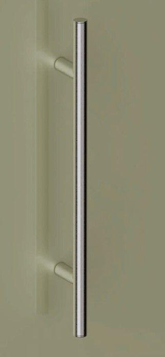 Maniglione DRITTO singolo per portone REGUITTI TYMAN D25MD INOX