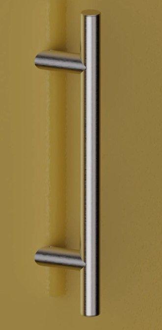 Maniglione ZANCATO singolo per portone REGUITTI TYMAN D25MS INOX