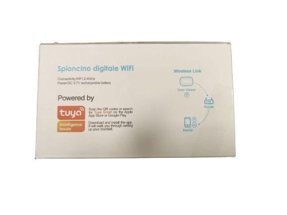 SPIONCINO DIGITALE WIFI 4,3" LCD C/SENSORE FOTO/VIDEO NERO