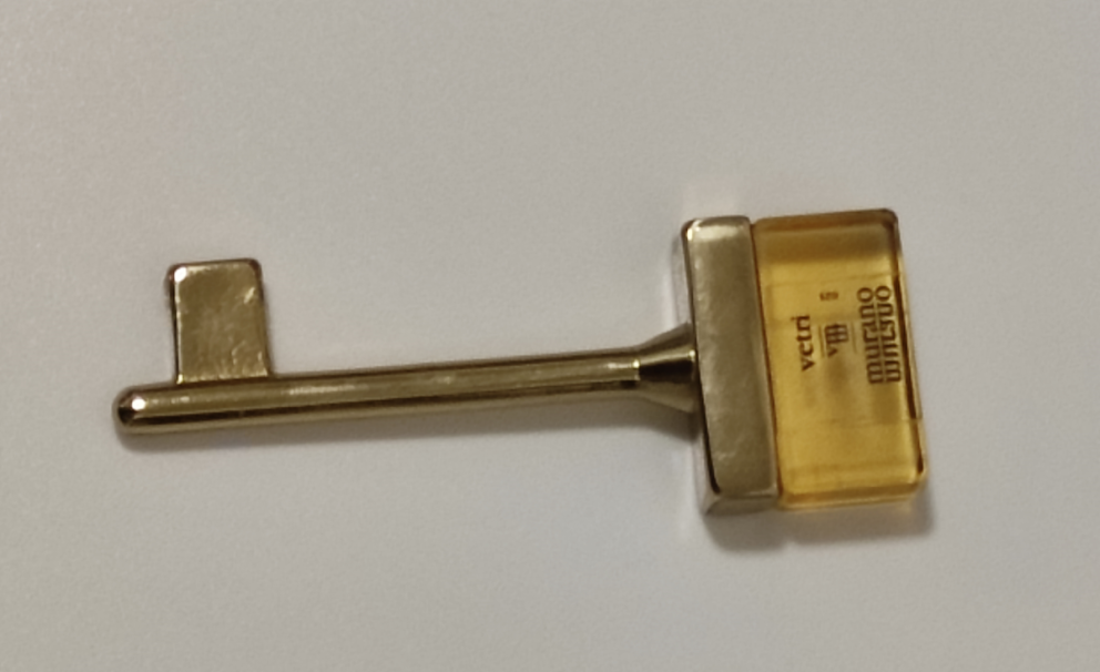 VALLI&COLOMBO CHIAVE M 1108 IN VETRO MURANO COLORI VARI