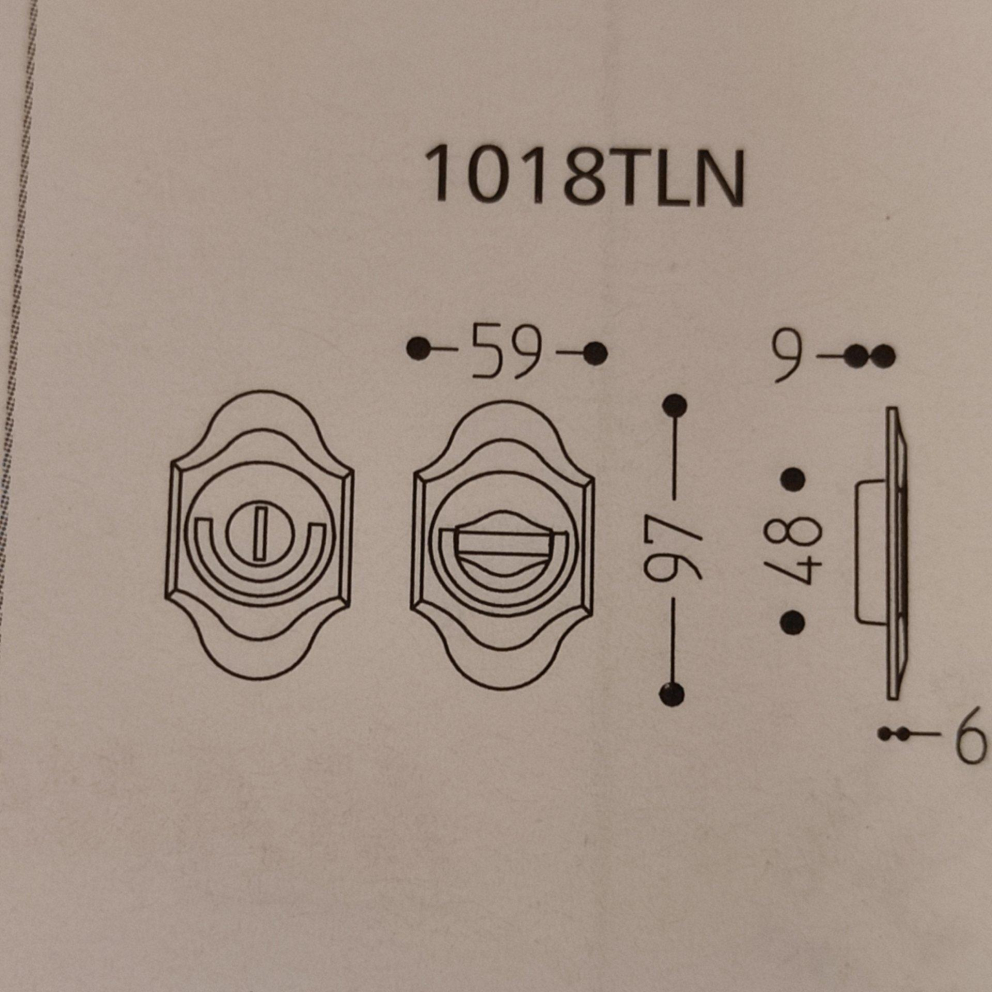 KIT MANIGLIA INCASSO PER PORTA SCORREVOLE A LIBRO MANDELLI 1018 TLN CON NOTTOLINO E ANELLO