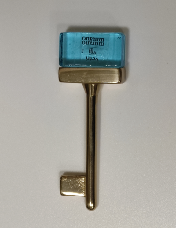 VALLI&COLOMBO CHIAVE M 1108 IN VETRO MURANO COLORI VARI