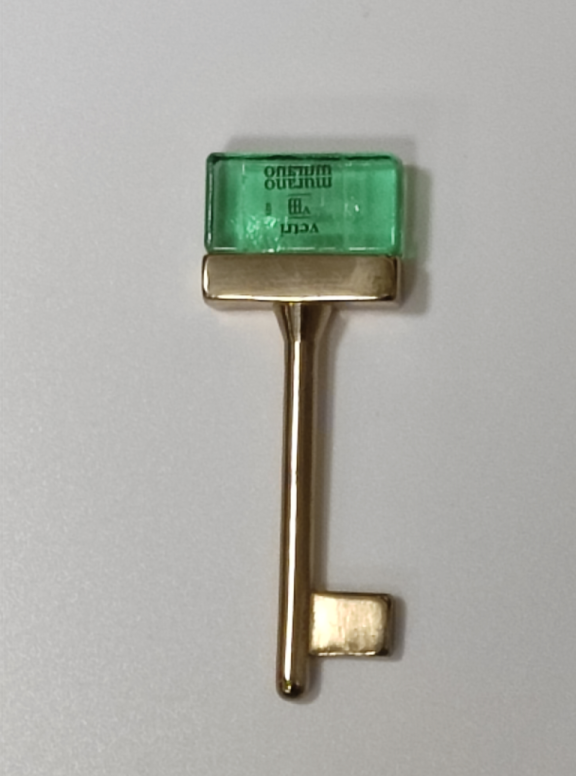 VALLI&COLOMBO CHIAVE M 1108 IN VETRO MURANO COLORI VARI