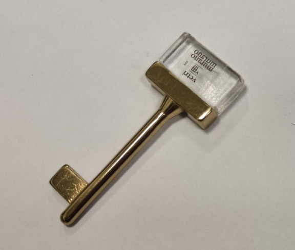 VALLI&COLOMBO CHIAVE M 1108 IN VETRO MURANO COLORI VARI