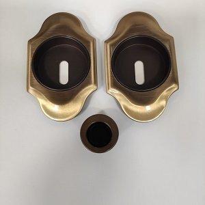 KIT MANIGLIA INCASSO PER PORTA SCORREVOLE MANDELLI CLIP 1018 TC CON FORO CHIAVE