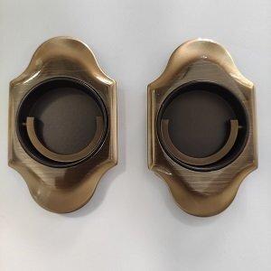 KIT MANIGLIA INCASSO PER PORTA SCORREVOLE A LIBRO MANDELLI CLIP 1018 TL CIECO CON ANELLO