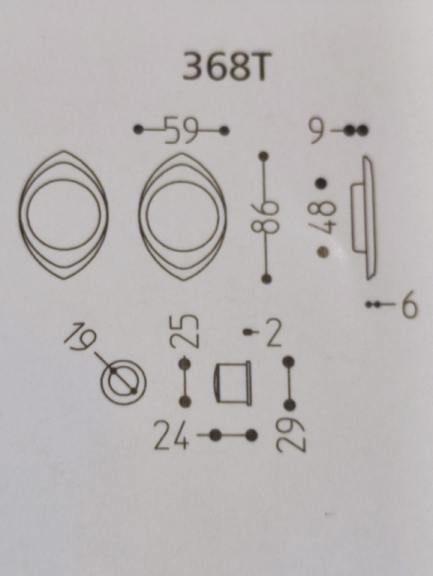 KIT PER PORTA SCORREVOLE MANDELLI 368 T CIECO