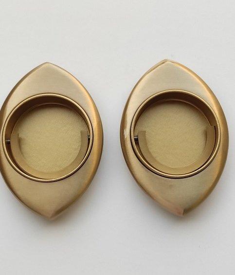 KIT MANIGLIA  INCASSO PER PORTA SCORREVOLE A LIBRO MANDELLI  CLIP 368 TL CON ANELLO