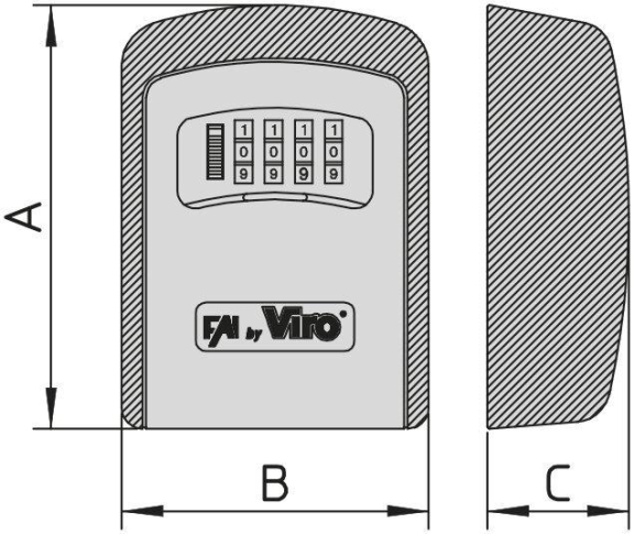Cassettina portachiavi Fai by Viro - A combinazione variabile