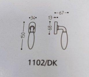 MARTELLINA DK MANDELLI TAGO 1102/DK BRUNITO OPACO/AVORIO