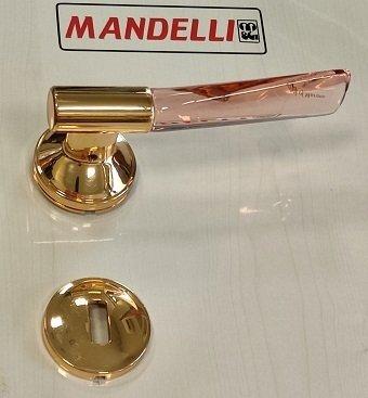 MANIGLIA MANDELLI ALEA 3001 ORO 24K/VETRO MURANO