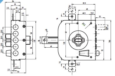 SERRATURA POTENT QUINTUPLICE CON SCROCCO 584