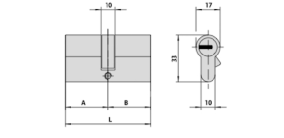 CILINDRO EUROPEO MATRIX PLUS KABA