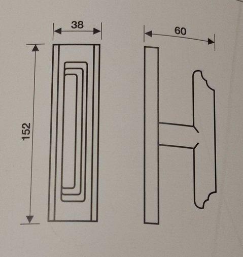 Cremonese per finestra FUSITAL SETTE B H 312F OTTONE