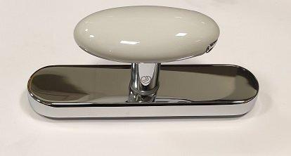 Cremonese per finestra FUSITAL  serie G NOVANTA H 315F ottone e porcellana bianca