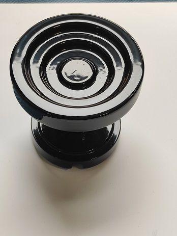 Pomolo fisso per portone FUSITAL K 320 NERO LUCIDO