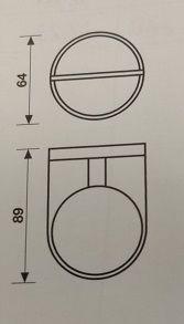 Pomolo fisso per portone FUSITAL K 323 RADICA