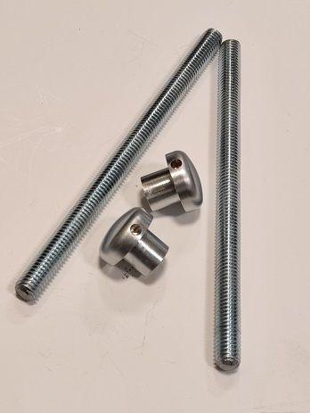 Kit fissaggio maniglione singolo passante con dado REGUITTI/TYMAN 637