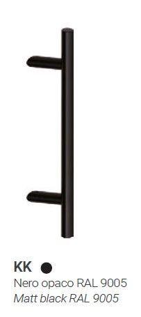 Maniglione ZANCATO singolo per portone REGUITTI TYMAN D25MS INOX