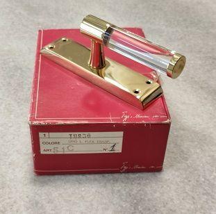 Cremonese a  martellina per finestra POGGI&MARIANI serie TURBO  51C olv/plex trasparente