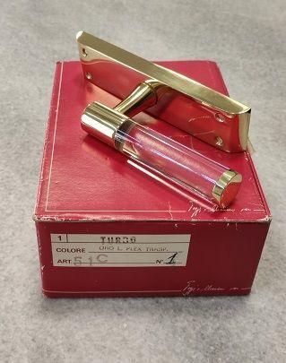 Cremonese a  martellina per finestra POGGI&MARIANI serie TURBO  51C olv/plex trasparente