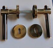 Maniglia in ottone per porta interna POGGI&MARIANI GILL 34R