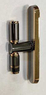 Cremonese per finestra LINEA CALI' ELVY oro nero bicolore