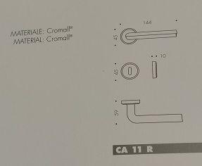 Maniglia per porta COLOMBO SATURN CA11 R ORO ZECCHINO 24K