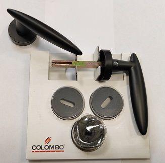 Maniglia per porta COLOMBO PEGASO AM11R NEROMAT
