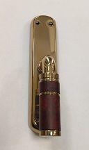 Cremonese per finestra in ottone e radica GIL modello DEROSA