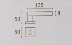 Maniglia per porta SICMA ALICE BRONZO SCURO