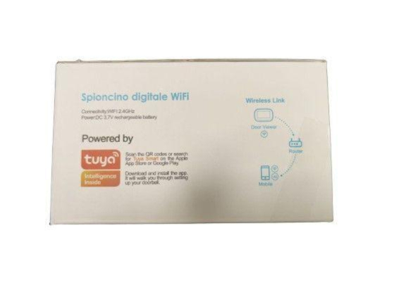 SPIONCINO DIGITALE WIFI 4,3" LCD C/SENSORE FOTO/VIDEO NERO