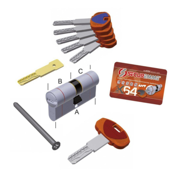 SECUREMME EVOK64 CILINDRO EUROPEO