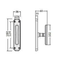 Cremonese a martellina per finestra  BECCHETTI BAL GABRIEL BLANC ART. 93