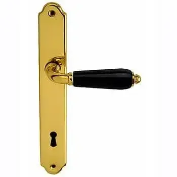 Maniglia per porta su placca BECCHETTI BAL RAPHAEL NOIR 92-03