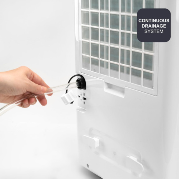 BLACK+DECKER BXDH20E - Deumidificatore e Purificatore d’Aria 20L/24h | HEPA13 | Funzione Asciugabiancheria | 2 Velocità | Serbatoio 4L | Programmabile 24h | Ruote | Blocco di Sicurezza per Bambini