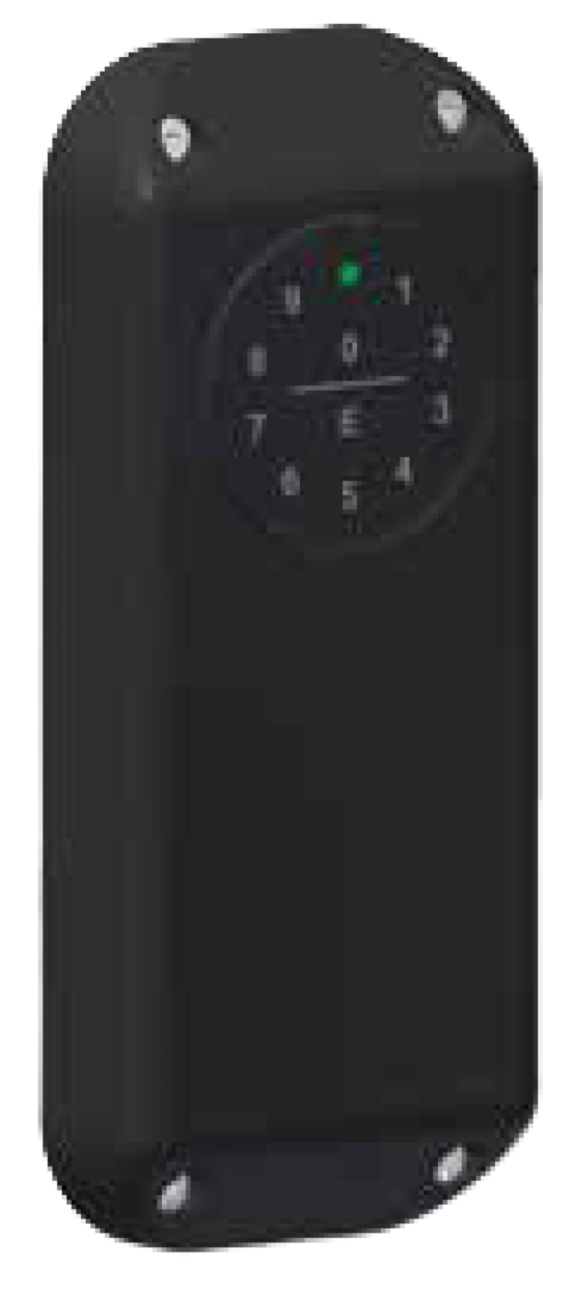 EASYGATE2 Multilettore elettronico Securemme art. 8222xbk, DUE in UNO (tastiera + lettore tag MIFARE) con elettronica integrata